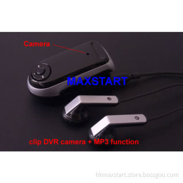 Mini Clip DVR Camera With MP3 Player